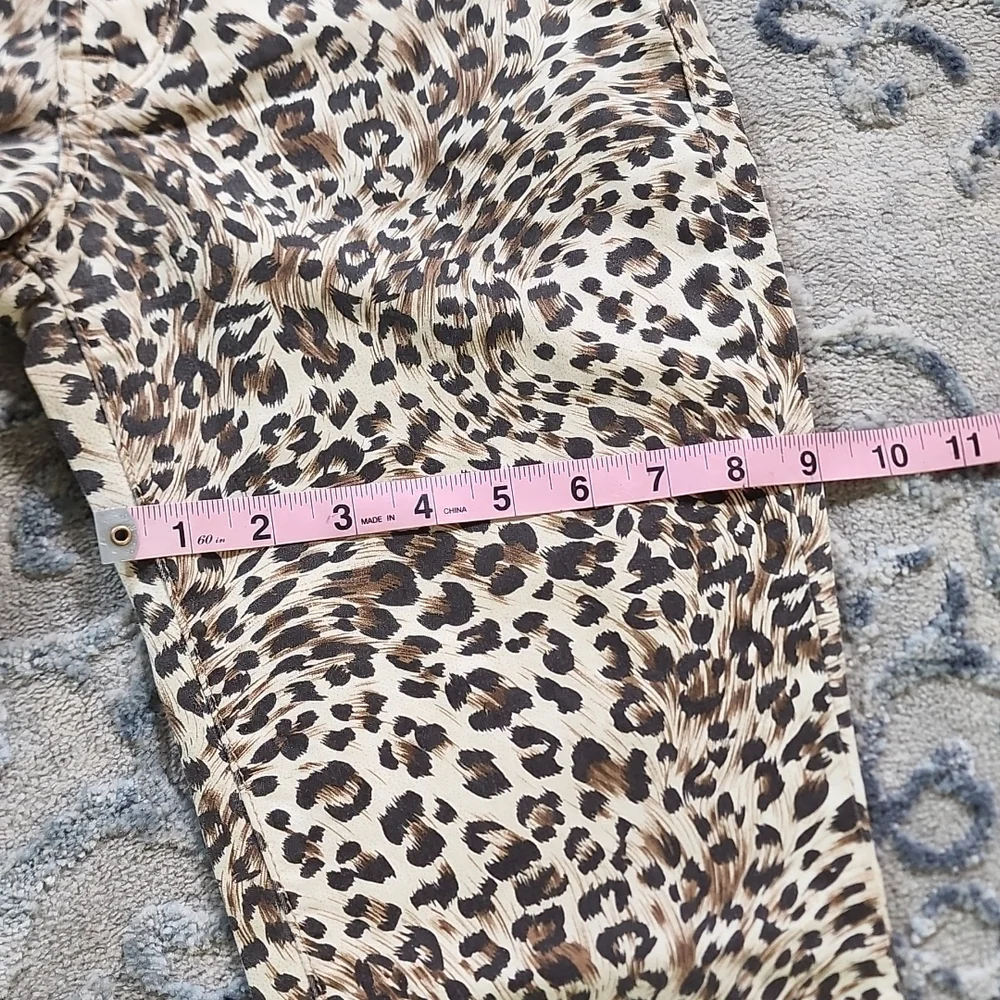 Vintage Guess Y2K Skinny Jeans Lowrise Leopard Print Pants